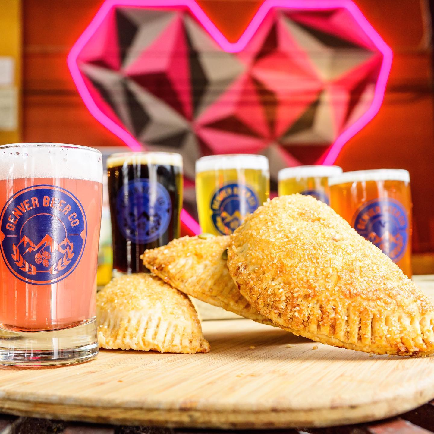 Give thanks, eat pie. It’s not too late to get tickets to our holiday Beer and Pie Pairing TOMORROW 11/20 with @hinmanpie. Coming to all 3 taprooms from 11am-5pm, each ticket includes three Hinman Hand Pies paired with five total Denver Beer Co. 4oz tasters.⠀⁠⠀ Granny Smith Apple Pie Paired with Cranberry Yum Yum and Denver Gold Amber Lager⠀⠀⠀⠀ Cherry Pie Paired with Graham Cracker Porter and Mostly Cloudy Hazy IPA⠀⠀⠀⠀🥧 Pumpkin Pie Paired with Love This City Pilsner and Cranberry Yum Yum⠀⠀⠀⁠⠀Grab your tix before they sell out and be a holiday hero! Link in bio.