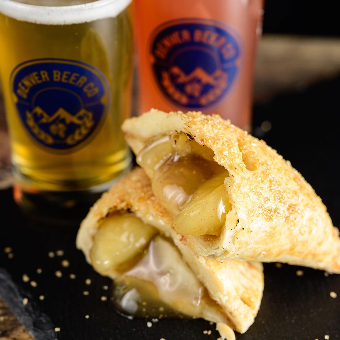 Gobble 'til you wobble! 🥧🥧 ‘Tis the season for happiness, joy, bringing family together and then family drama, good beers, and most importantly eating scrumptious desserts from @hinmanpie⠀⠀We're pairing 5 brews with 3 handmade hand pies from Arvada's Hinman Pie for a special holiday treat. Love what you taste? You can pre-order full pies and beers for your Thanksgiving celebration. Get your tickets at denverbeerco.com/events⠀⠀Granny Smith Apple Pie⠀Paired with Cranberry Yum Yum and Denver Gold Amber Lager⠀⠀Cherry Pie⠀Paired with Graham Cracker Porter and Mostly Cloudy Hazy IPA⠀⠀Pumpkin Pie⠀Paired with Love This City Pilsner and Cranberry Yum Yum⠀⠀Grab your tix before they sell out and be a holiday hero! Link in bio.