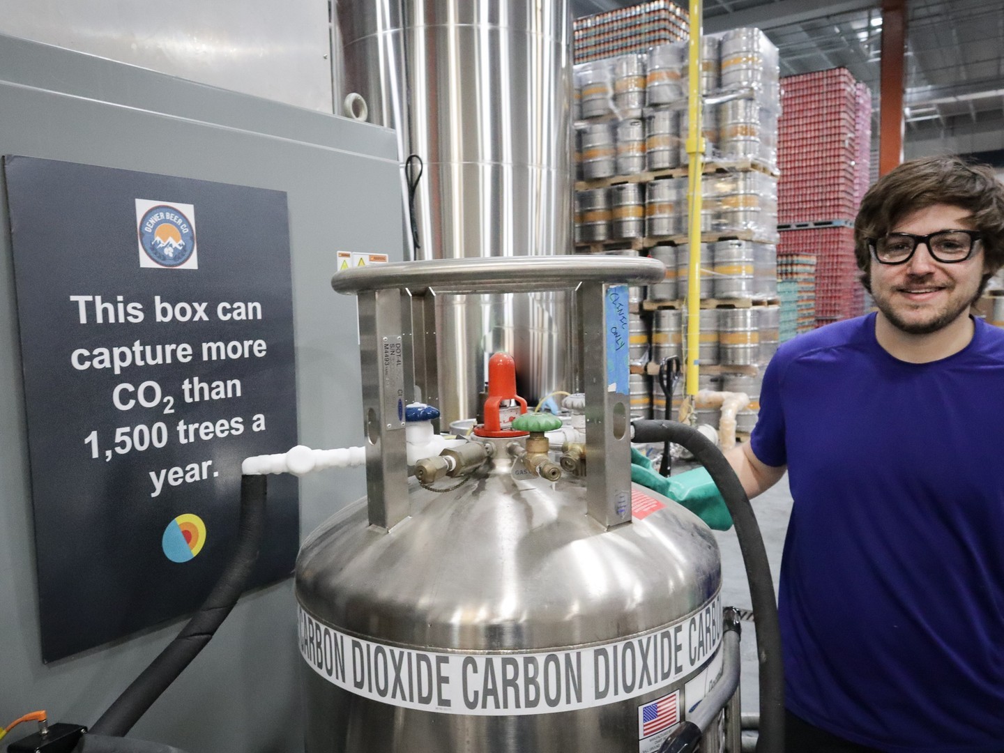 We are and creating a greener future for our amazing state.⁠⁠Generally when you think of recycling, you think of items like cardboard, plastic, aluminum cans; but we can also recycle CO2!⁠⁠In early 2020, Denver Beer Co. partnered with @earthlylabs to implement their innovative small scale carbon dioxide capture technology. ⁠⁠At our production brewery, we capture and store the carbon dioxide that is naturally produced during the fermentation process. This allows us to use super pure CO2 in our process, minimize our reliance on outside sources of gas, and reduce carbon dioxide emissions in Colorado. ⁠⁠We are incredibly proud of our sustainability efforts. We recognize that there is always room to do more, and we regularly prioritize sustainability and green initiatives as our brewery continues to grow. We are committed to our planet, and to creating a greener future for one and all.