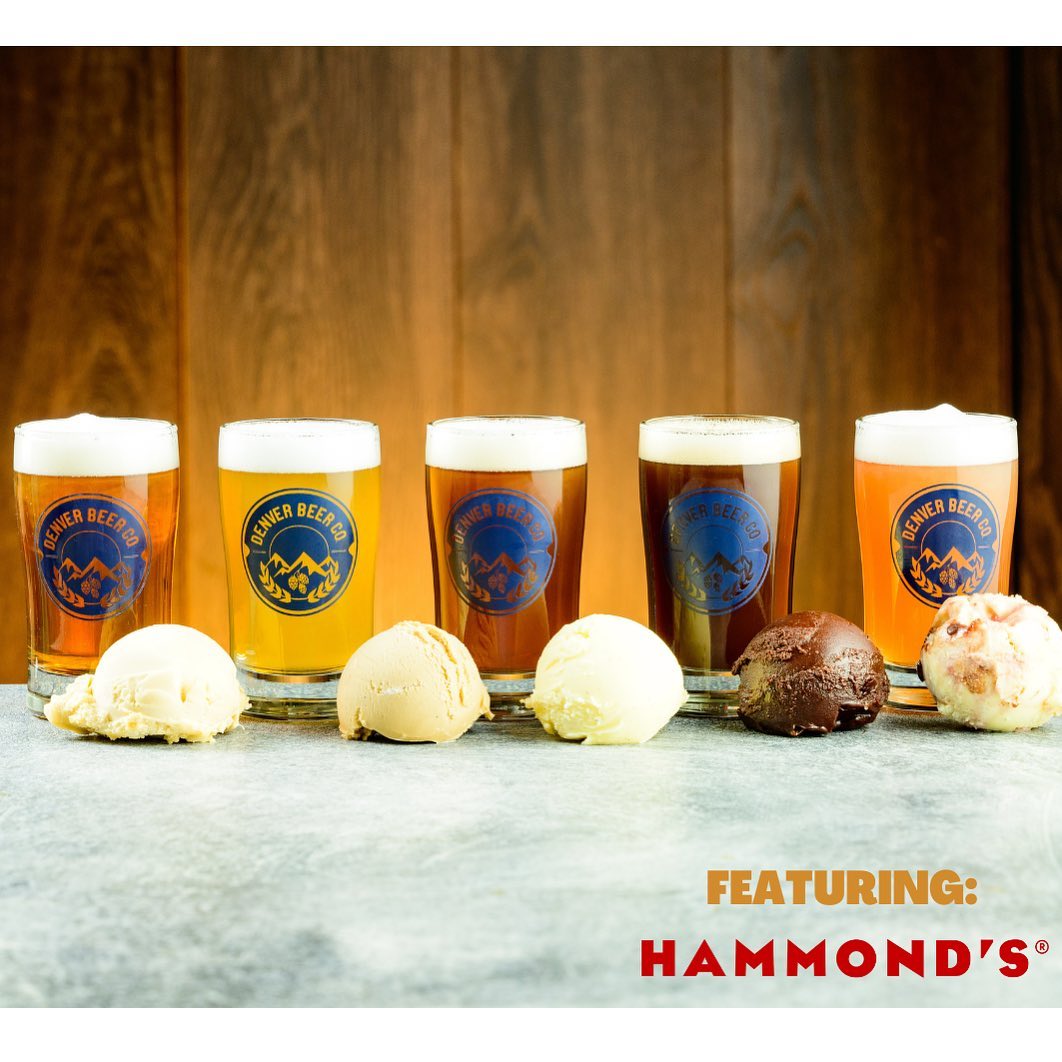 Summer’s not over yet! We’re bringing back our @yumyumsco’s ice cream pairing on Saturday, August 27th at each of our taprooms. This time, we’re partnering with @hammondscandies to create five scoops of handcrafted ice cream professional paired with five 4oz pours of Denver Beer Co beer.Tickets available though our link in bio