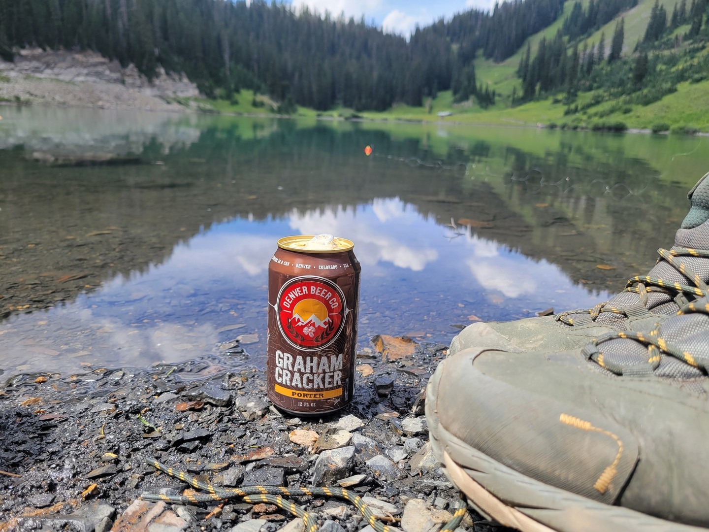 We have always called Graham Cracker Porter our "Campfire in a Can." ⁠⁠But you know what? ⁠⁠It pairs pretty well with fishing too.⁠⁠ Or just napping by a lake.