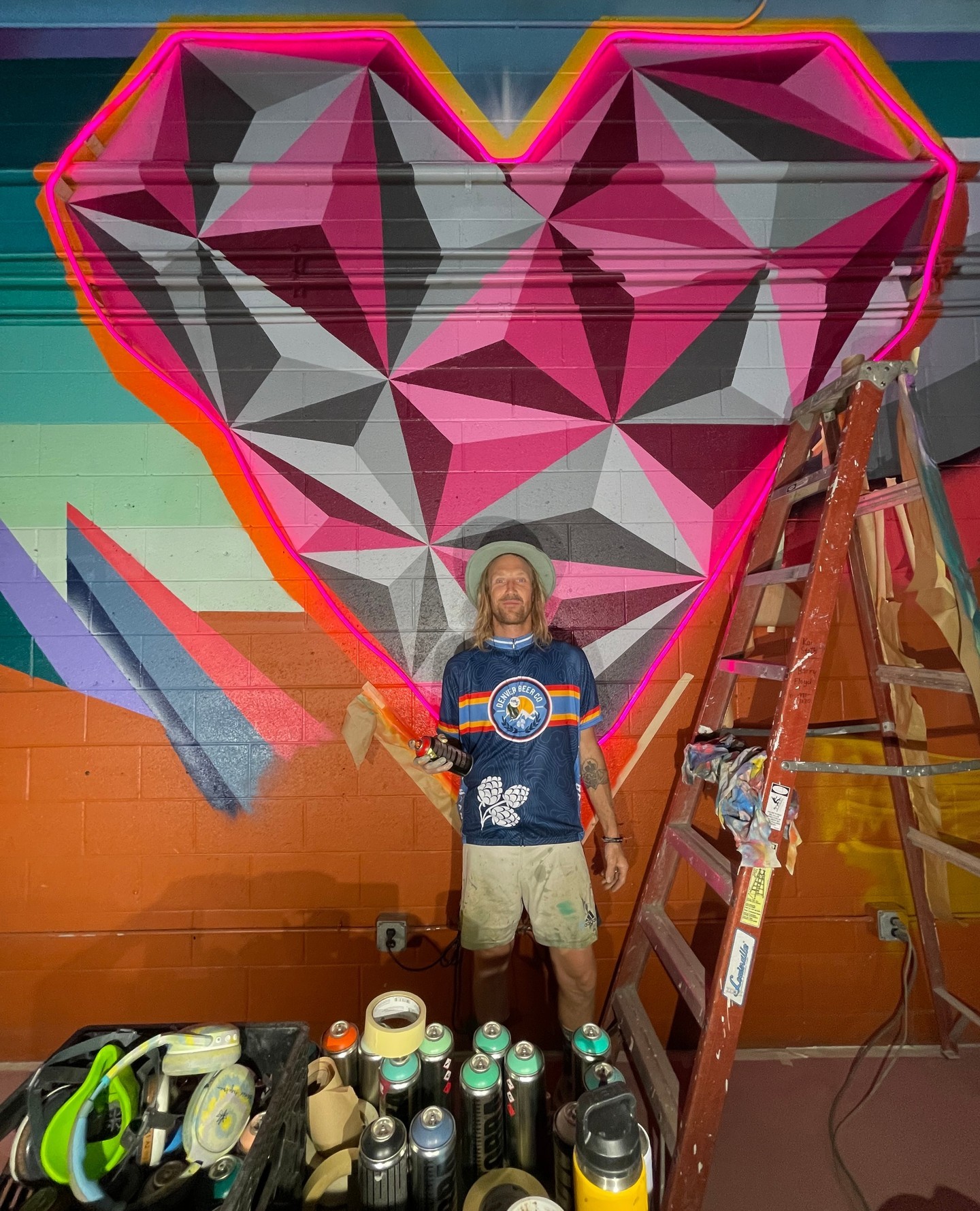 We love this artist! ⁠⁠Pat Milbery has been bringing LOVE to the city of Denver and beyond for decades and has recently been adding some color to our taprooms.⁠⁠His art is about bringing people together, which certainly resonates with us!⁠⁠"I think a lot about how I can contribute to the community and a place and its people as a whole." -@patmilbery⁠⁠