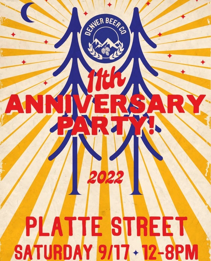 ⁠Cheers to 11 years! ⁠⁠We'd like to celebrate this momentous 11th anniversary with a moment of gratitude for the entire Denver Beer Co community. And because you only turn eleven once, we're throwing a big-ass party.⁠⁠On Saturday, September 17th, join us at Platte Street, where it all began.⁠⁠To celebrate, we are gonna do a big GIVEAWAY! ⁠⁠Two tickets to EVERY DBC EVENT we host for an entire year are up for grabs! From beer dinners, to Beer Bacon and Coffee, pairing events, and everything in between, you'll have access to a year of fun and beer. ⁠⁠To enter, tag a friend in the comments. To claim your prize, you MUST be present when we announce the two winners at the party on the 17th at 5:00 pm. ⁠⁠HBD DBC! Let's Party!