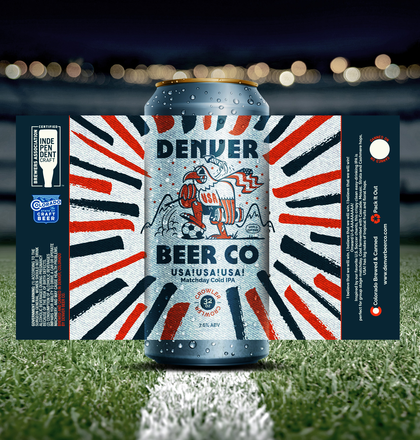 USA! Matchday Cold IPA Crowler Release