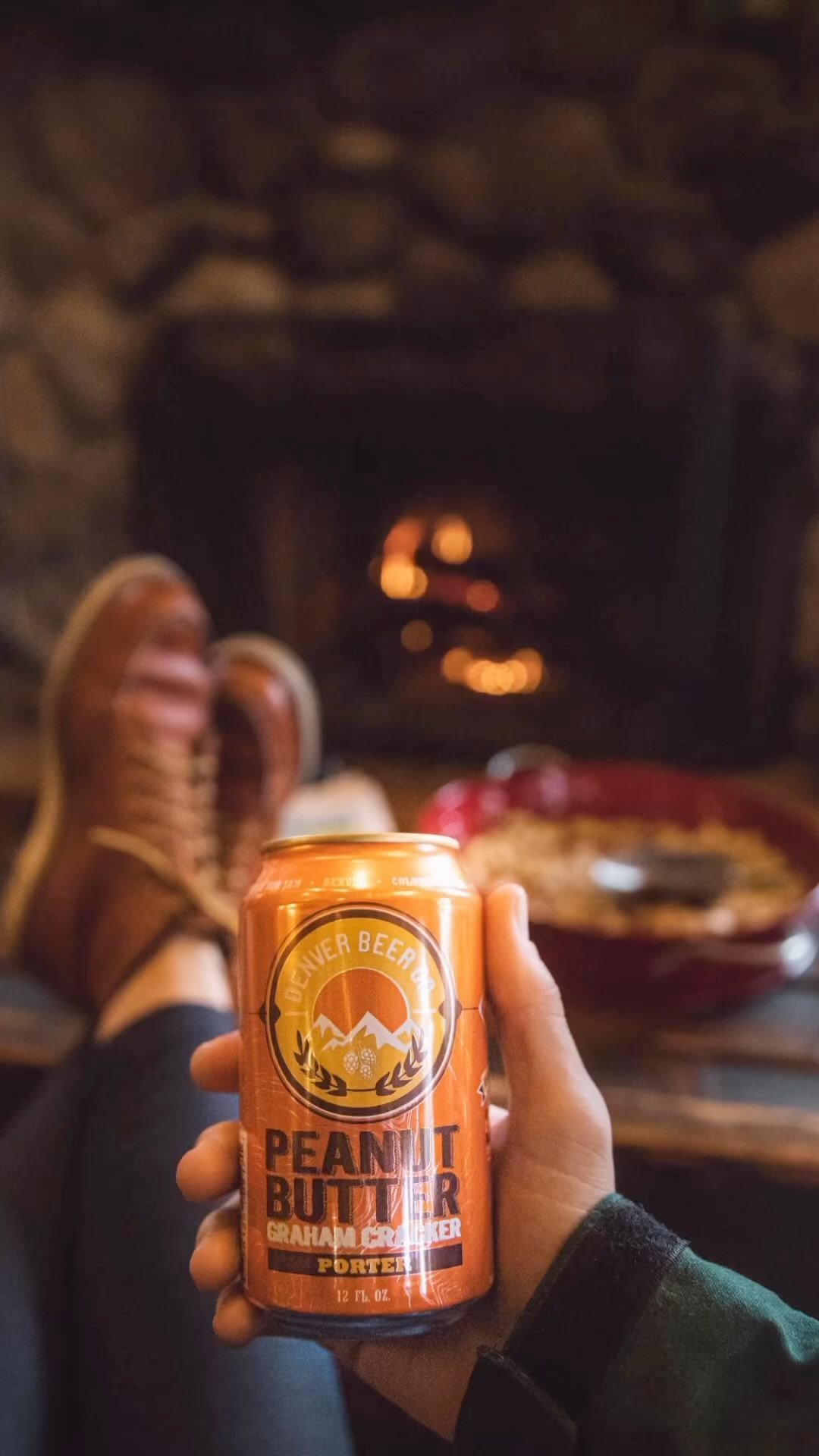 Sip by a fire or enjoy in the wild. What’s your mood today?  Pick up a 6pk of our Peanut Butter Graham Cracker Porter at our taprooms or at a retailer near you..📸 @hannaserdynski
